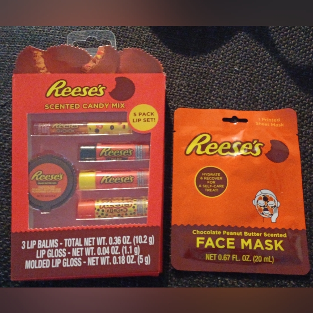 Reeses Lip Set (5 piece) and Face Mask